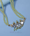 BIG WHITE CRYSTALS TANMANI NECKLACE