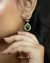 Premium Green Zircon/AD Short Necklace