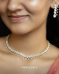 Zircon/AD Short Necklace