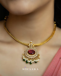 Zircon AD Short Necklace
