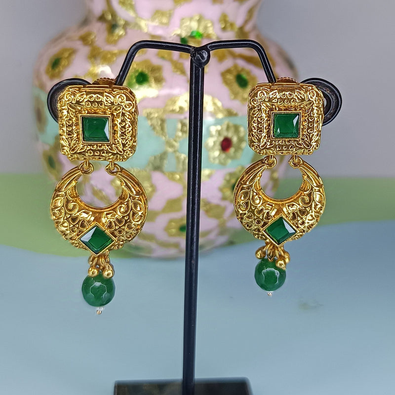 GREEN CHANDBALI EARING CH24103