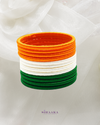 Tri- color Silk Thread Bangles